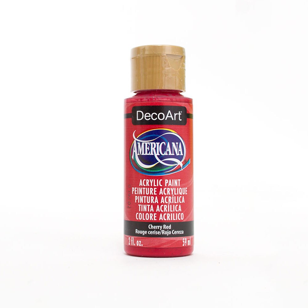 DecoArt, Americana, Acrylic, Paint, 2oz, Cherry Red